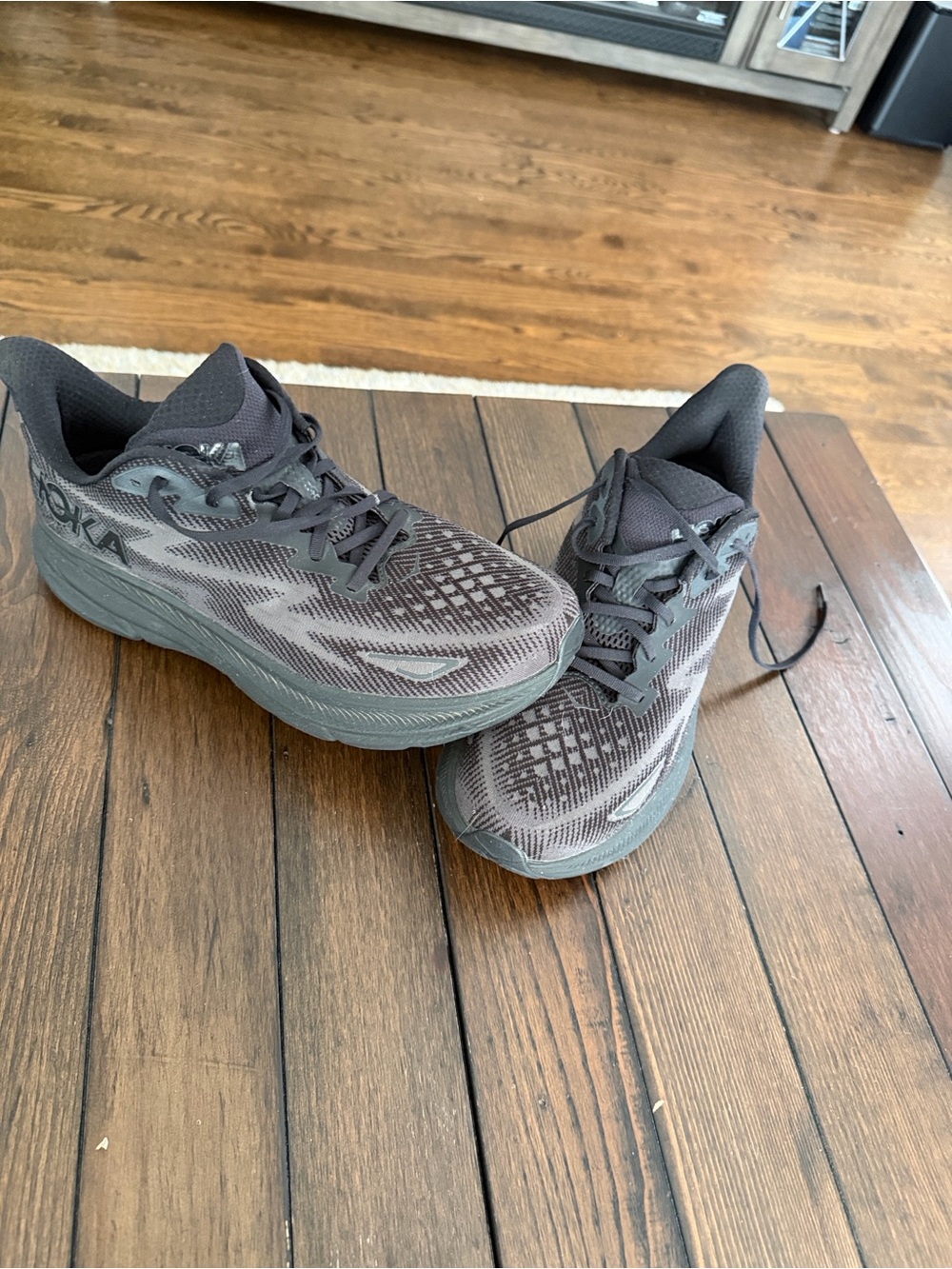 Hoka Men's Charcoal/Gray Athletic Running Shoes
